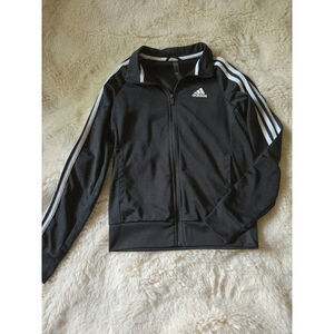 Adidas Black and white Athletic Track Jacket Xs
